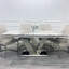 Marble Top Metal Base Dining Table