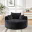 Canapé-lit simple en chenille de 55 pi pour salle de projection, installation facile, rembourrage en mousse noire, coussin