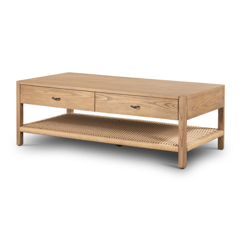 Zuma Solid Wood Coffee Table, Dune Ash Veneer