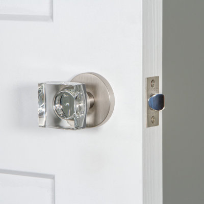Viaggio Rosette with Quadrato Crystal Knob