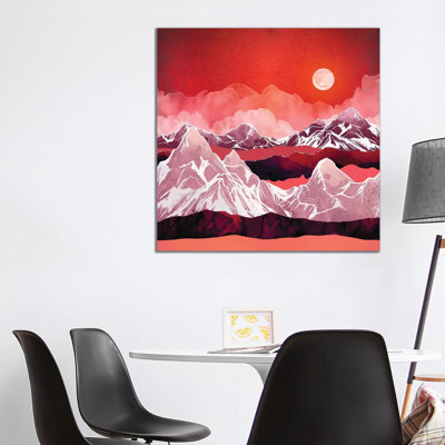 Scarlet Glow - Print on Canvas