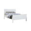 Lit simple pour chambre simple, bois massif blanc, conception, pieds de support, anglais, lit en bois élémentaire transitionnel pour la chambre à coucher, fondation indispensable-2032601929-1981747806