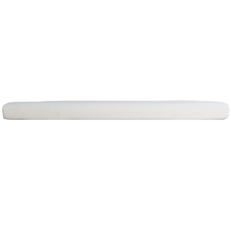 Matelas en mousse viscoélastique imprégnée de gel pleine grandeur, 6 po dans une boîte, blanc, 6.11", Lit double