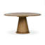 Round Oak Pedestal Dining Table-2035295118