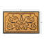 Coco en caoutchouc de couleur 30 po x 18 po tapis de porte extérieur antidérapant Shryock