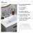 24" White Ceramic Rectangular Bathroom Single Vanity Top Sink Only with Overflow-100013829