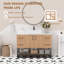 Ensemble de meuble-lavabo simple 48 po avec lavabo et tablette inférieure ouverte