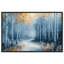 «Birch Serenity», art floral bleu sur toile par Art Remedy-107442273-107442286
