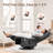Lullacloud Manual Nursery Glider Chair With Multi Position Armrests And Adjustable Headrest - Black-126486573