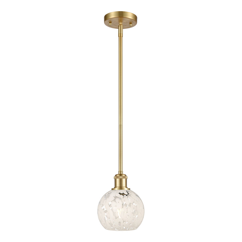 Luminaire suspendu 1 lumière Ballston Mouchette-516-G1216, H 8 po x l 6 po x P 6 po, Or satiné