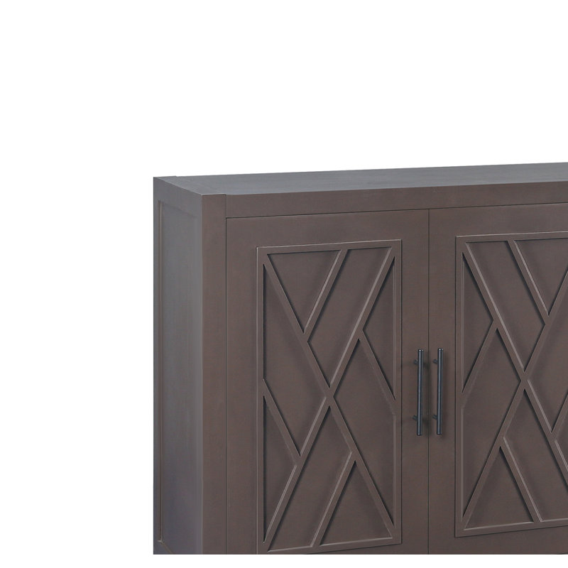 Armoire 4 portes en bois, armoire rétro