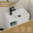 20" Wall Mounted Small Bathroom Vanity with Integrated Sink, Faucet, Drain-724009180
