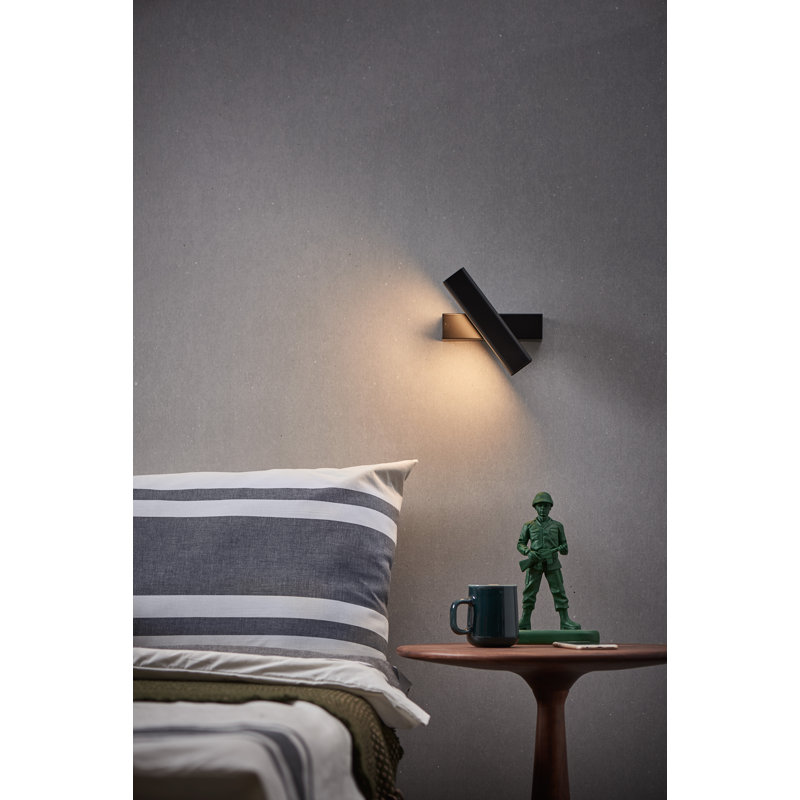 Mumu 1 - Light LED Flush Mounted Sconce, Black