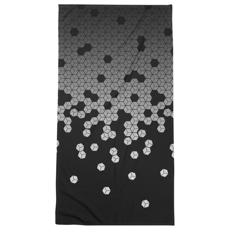 Serviette de bain cube culbuteur, Blanc