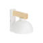 Lorenza 1-Light Dimmable White Armed Sconce