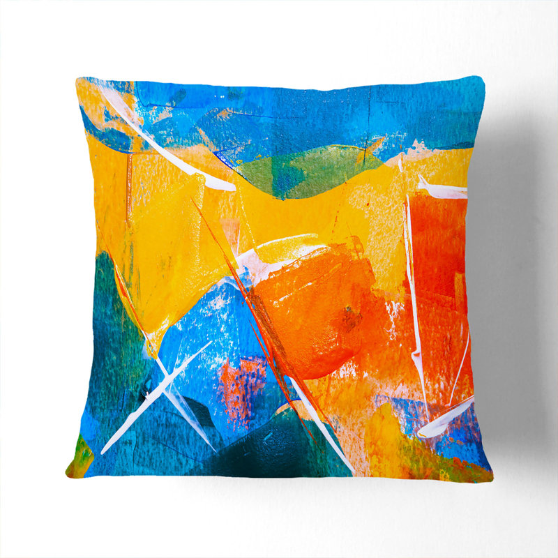 Abstract Square Throw Cushion, 40 x 40 cm