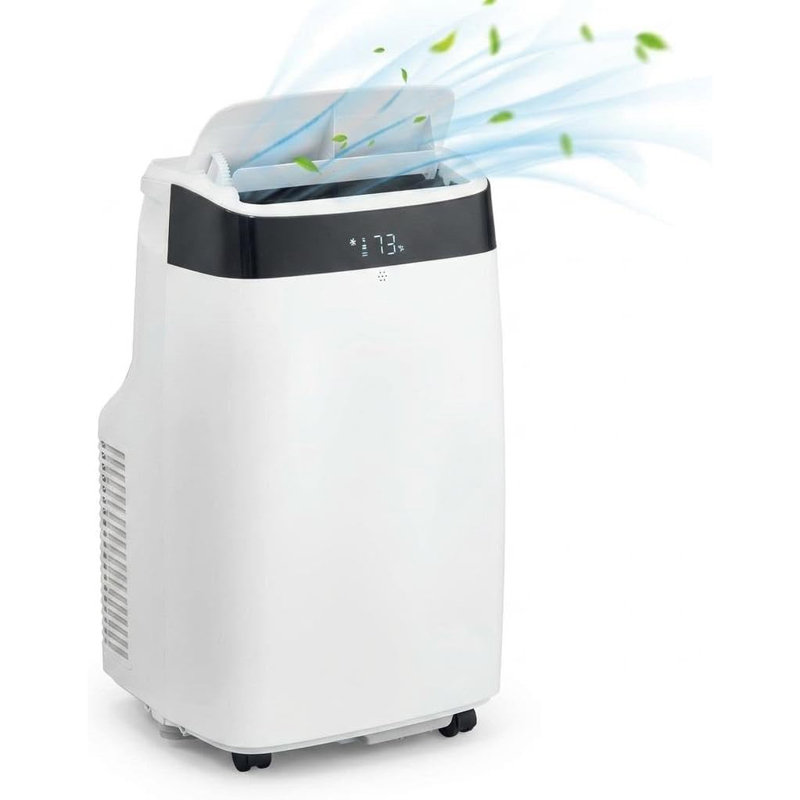 Climatiseur portatif 12-en-1 3 en 1 avec télécommande, minuterie 24H, fonctionnement silencieux