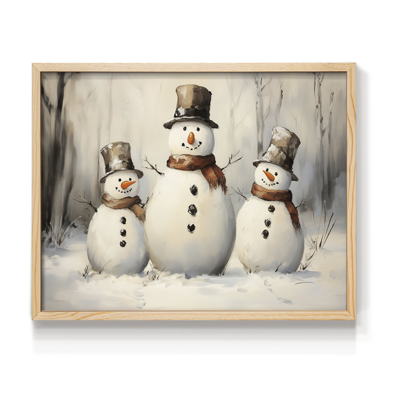 Art de Noël - CMXL - Reproduction encadrée - Restickable, H 8 po x l 10 po, Naturel