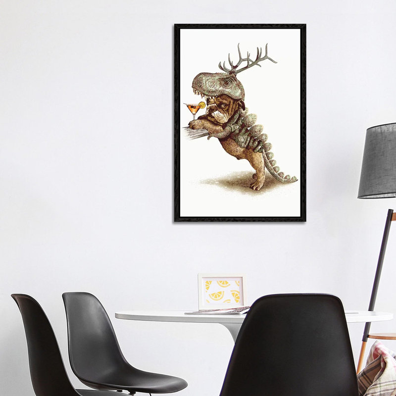 Costume Party by Adam Lawless - Print on Canvas, 101.6cm H x 66.04cm W x 3.81cm D, Black Framed