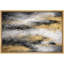Œuvre abstraite, composition de flux de marbre doré noir, photos de salon moderne, impression sur toile encadrée-126093216-126093222