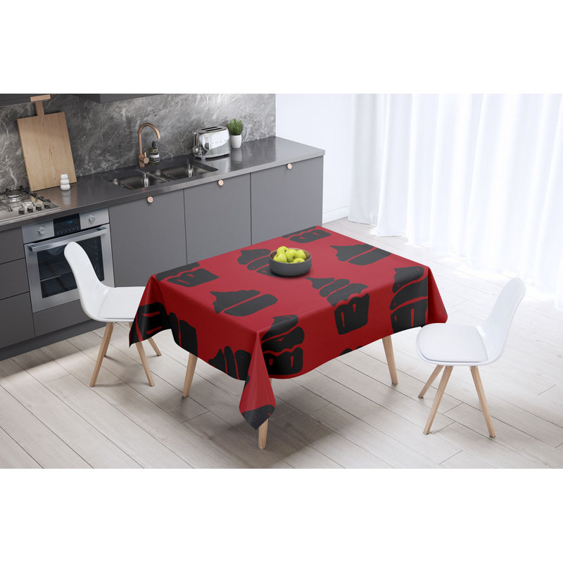 East Urban Home kitchen decoration, tablecloth, 140 x 140cm - Designed and made in Turkey