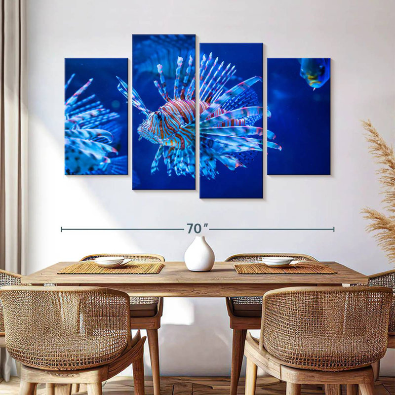 Poisson-lion aquarium Brampt, H 42 po x l 68 po