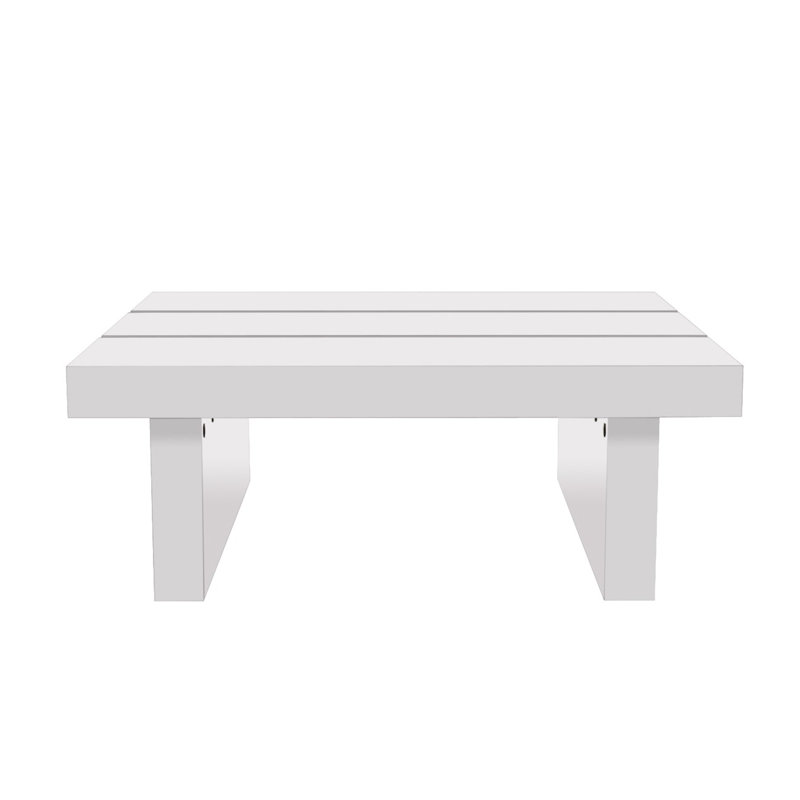Tokyo Sled Coffee Table, High Gloss White, 35cm