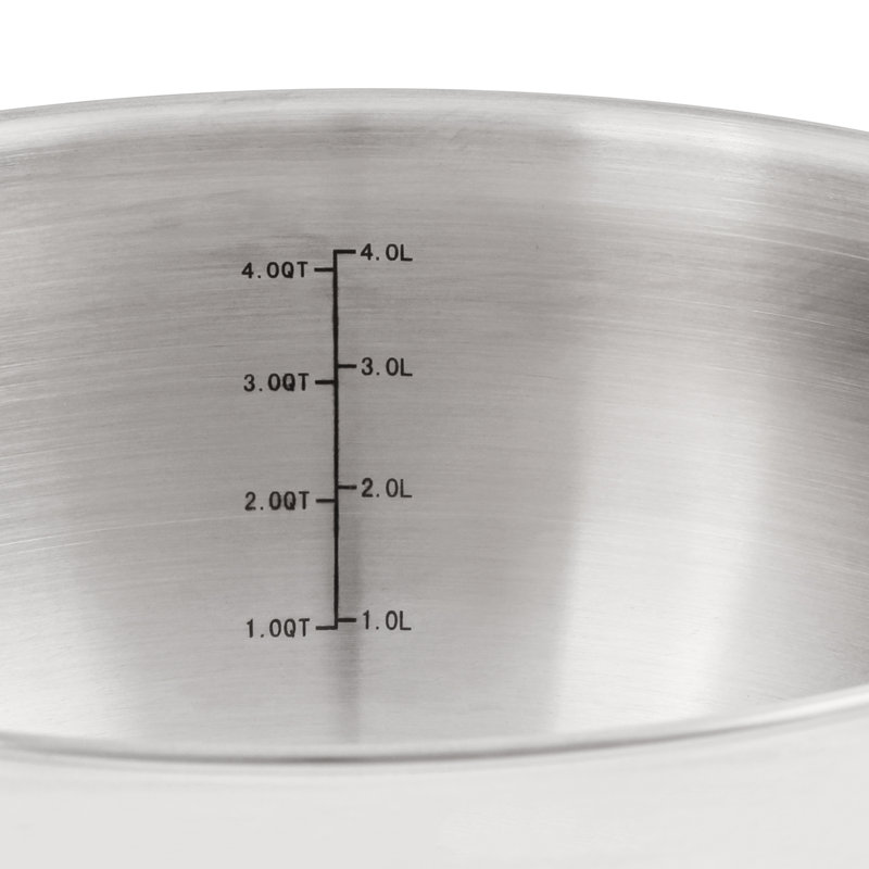 Batterie de cuisine en acier inoxydable 18/10 avec couvercles en acier inoxydable BergHOFF Belly Shape