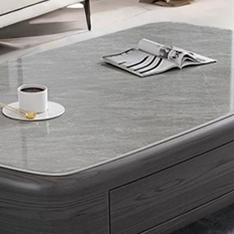 Table basse New Rock, H 16,92 po x L 51,18 po x l 23,62 po, Blanc