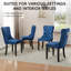Ensemble de 4 chaises de salle à manger rembourrées Modern-829933500-829933132