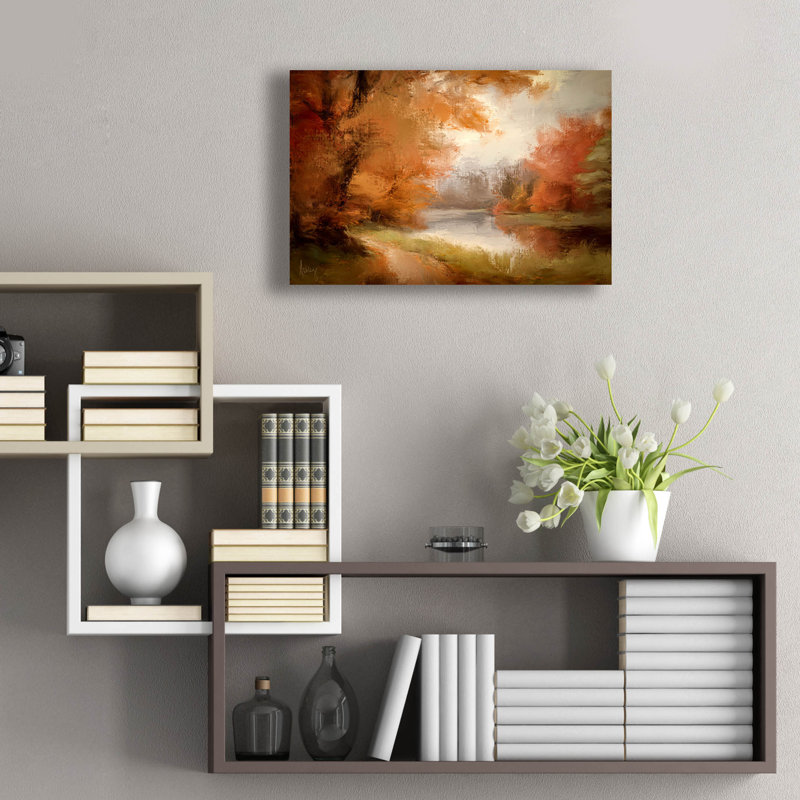«Walk In The Park» par Ashley Bradley, art mural en verre acrylique, H 16 po x l 24 po