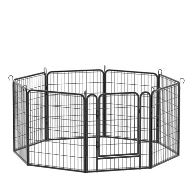 8 Panels Heavy Duty Metal Playpen With Door