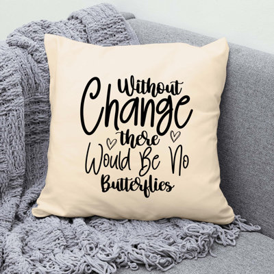 Polyester/Polyester Blend Reversible Throw Pillow