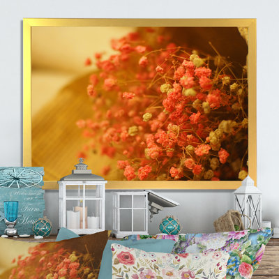 «Red Blossoming Spring Flowers», reproduction sur toile flottante
