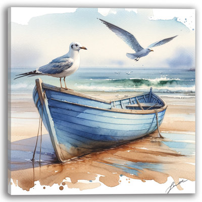 " Seagull And Boat "