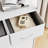 5 Drawer Dresser with Fabric Bins & Wood Top, Storage Organizer with Steel Frame for Bedroom Hallway