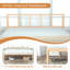Structure de lit avec tête de lit et lit plateforme en bois de bambou avec support à lattes-2020031444-2020031443