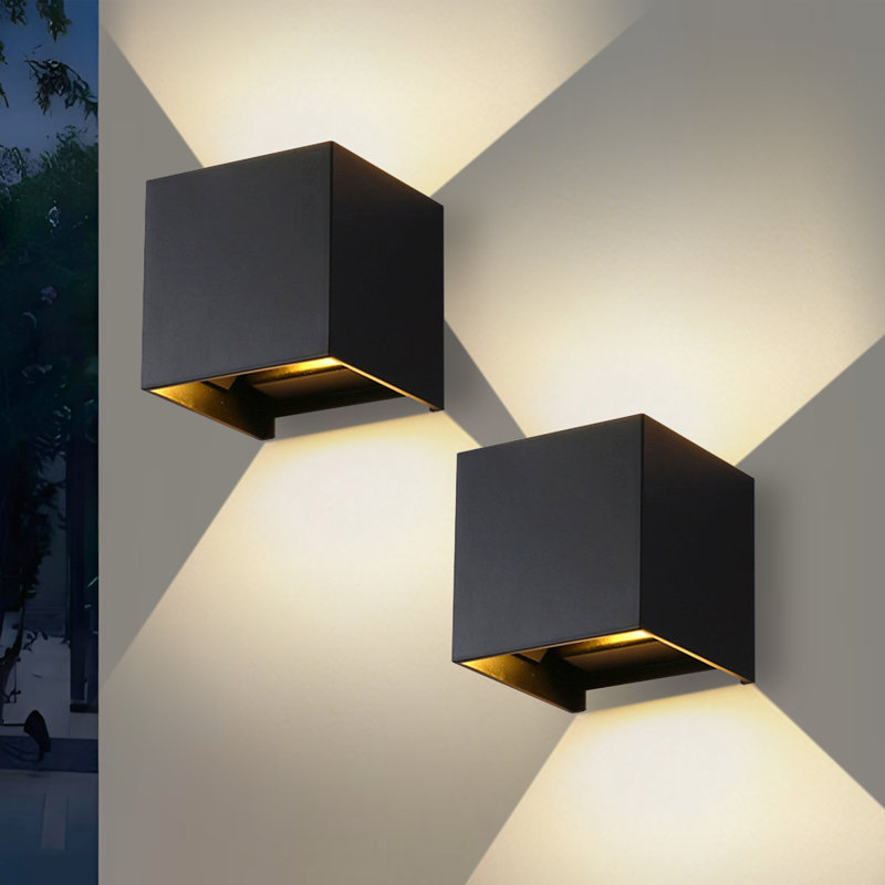 Lanterne murale d'extérieur à DEL intégrée 5 lumières H 5 po Agetina