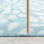 Tapis d'intérieur / extérieur à motif floral turquoise / blanc Hinz-1010737648