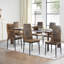 Aneita 47.5cm H Upholstered Metal Upholstered Back Side Chair in Brown