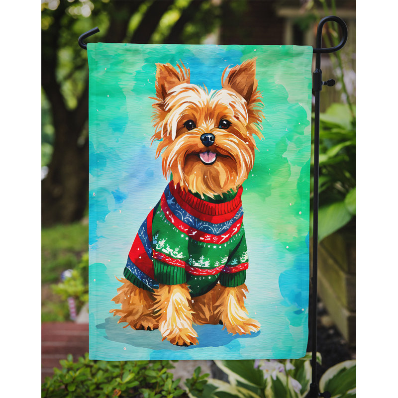 Polyester double face Noël, H 15,5 po x l 11,25 po
