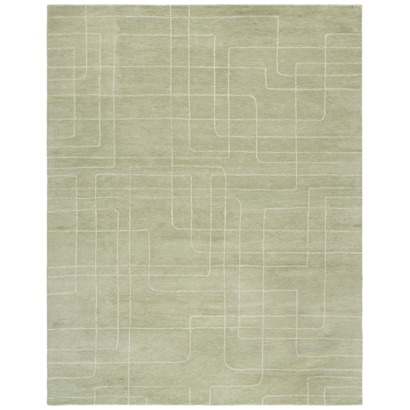 Harvest 801 Hand Tufted Wool Pile Abstract Rug, Rectangle 8' x 10'