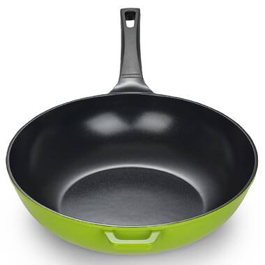 Ozeri 8 in. 10 in. 12 in. Green Earth Frying Pan Set with Textured Ceramic Non-Stick Coating