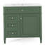 Meuble-lavabo moderne 36 po avec lavabo supérieur-433316407
