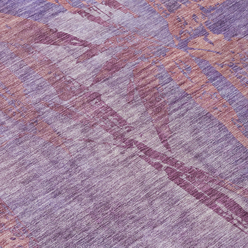 Machine Washable Indoor/Outdoor Lafferty ACN2222 Botanical Rug, Rectangle 9 pi x 12 pi