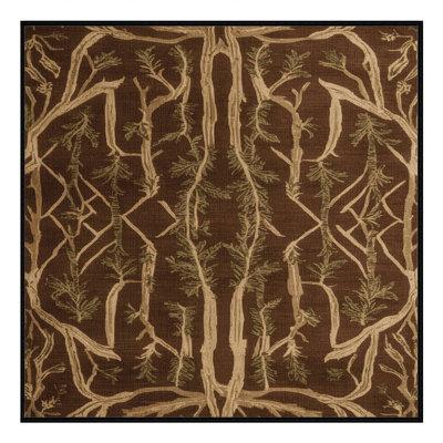 Machine Washable Turkish Brown Area Rug