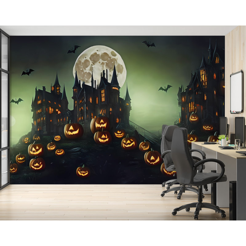 Halloween Night Mare Wallpaper, 39" W x 28" L