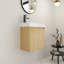 Meuble-lavabo mural 20 po avec lavabo en céramique