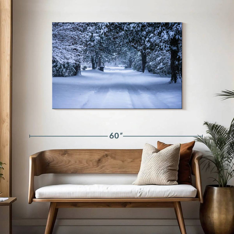 Jour neigeux, H 30 po x l 45 po