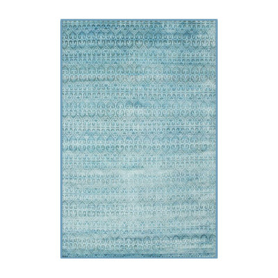 Tapis abstrait bleu